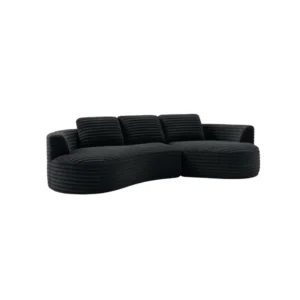 Curved Corduroy Sectional