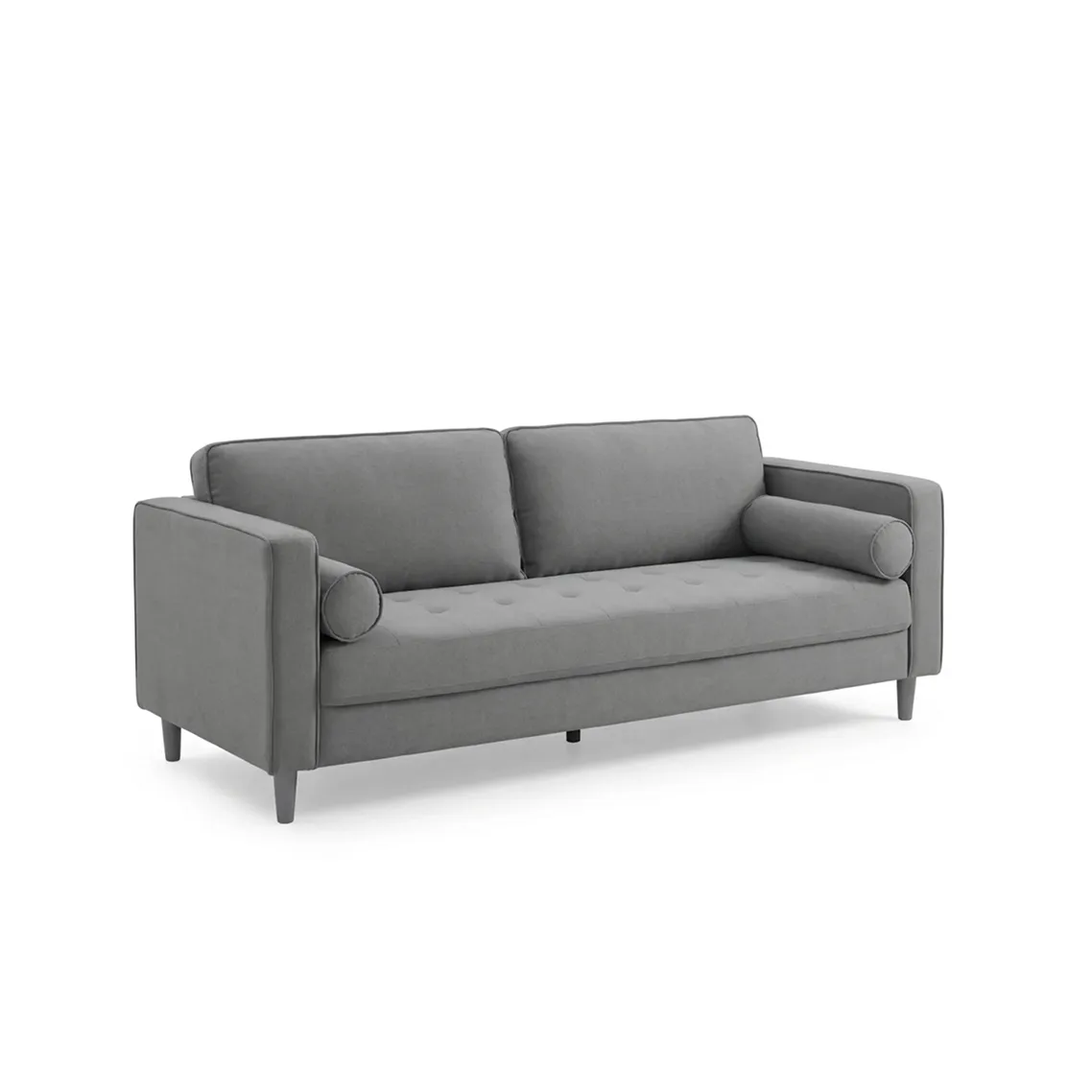 Tufted Square-Arm Sofa
