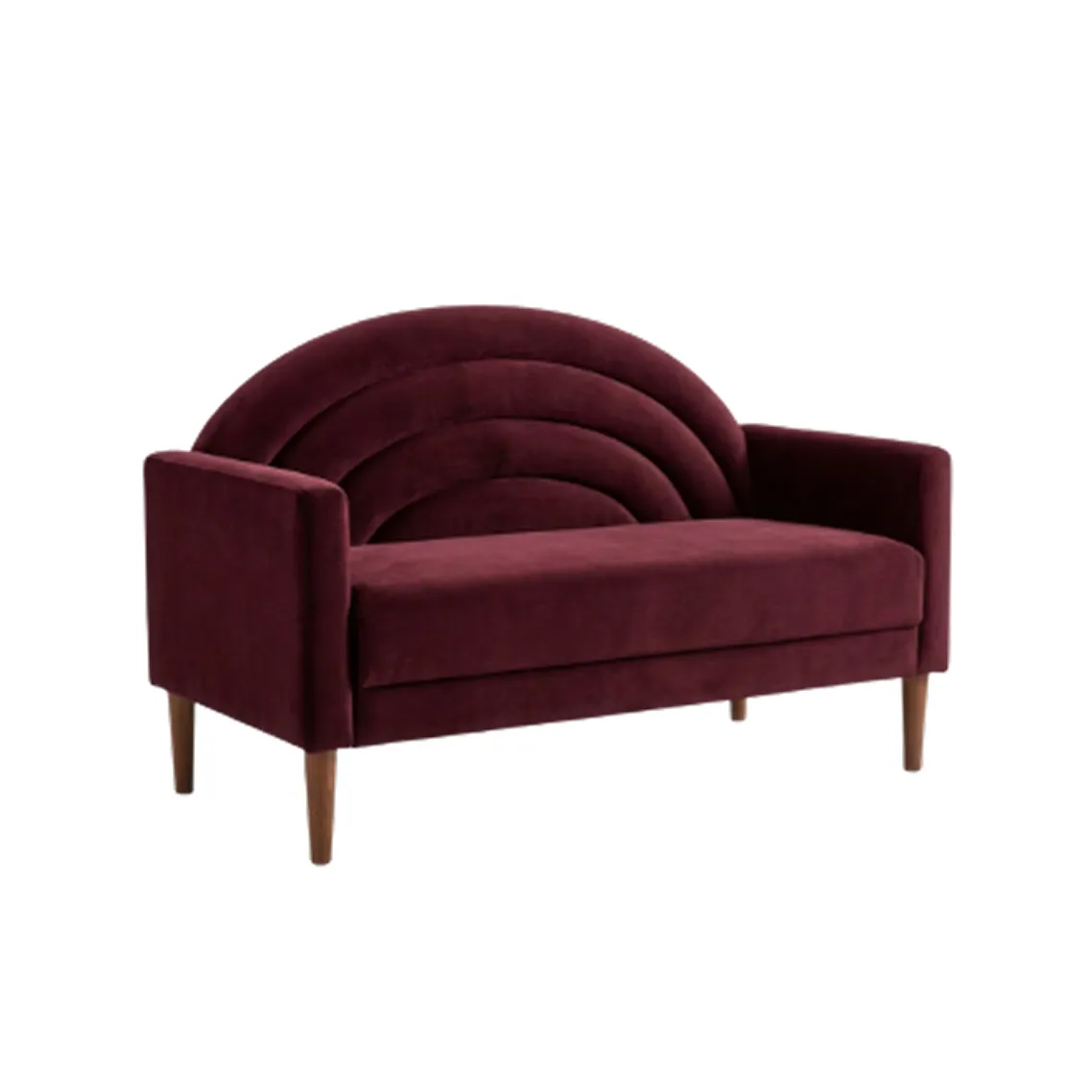 Rainbow Back Loveseat