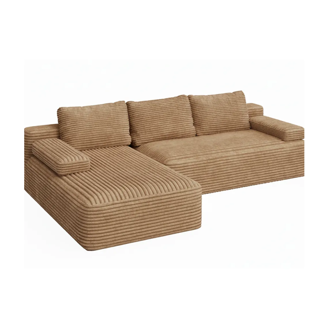 Ribbed Corduroy Sectional